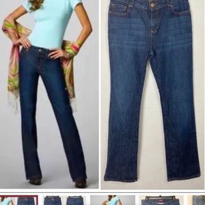 NWOT Lilly Pulitzer main line fit straight leg dark wash jeans